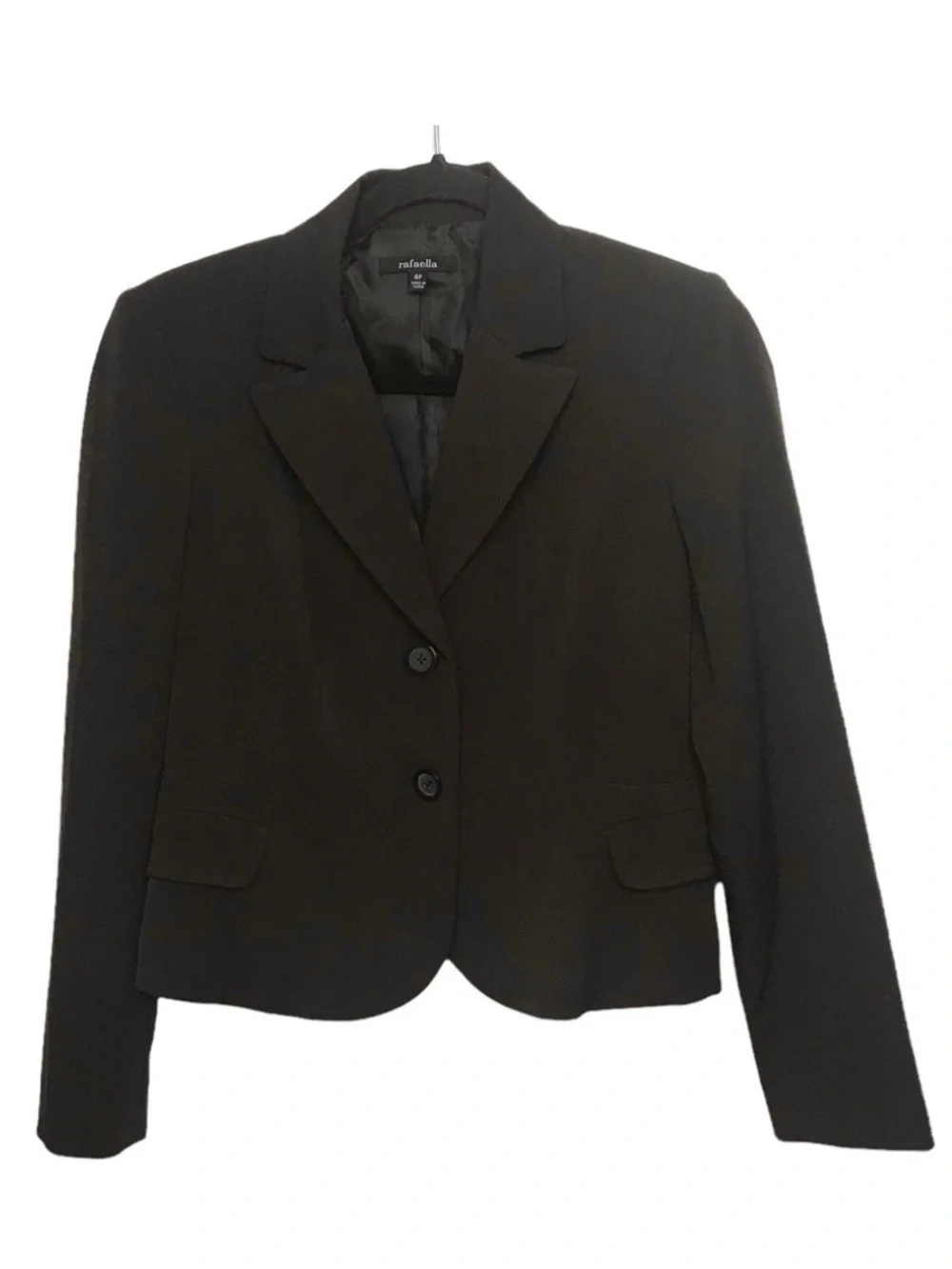 Rafaella Brown Blazer Coat Jacket Size 4 Petite